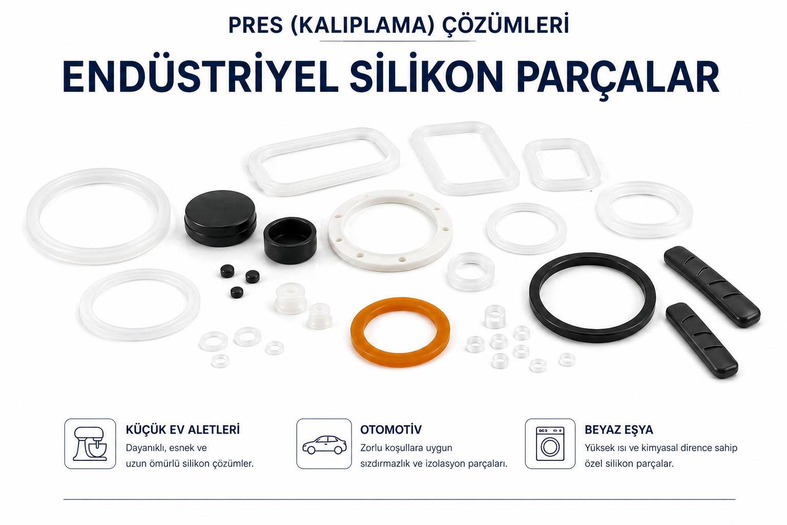 Endüstriyel silikon parçalar